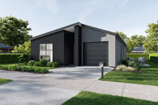 Lot 303 Earlsbrook   Render Option 7 Rockcote Midgrey & Linea Element   Final