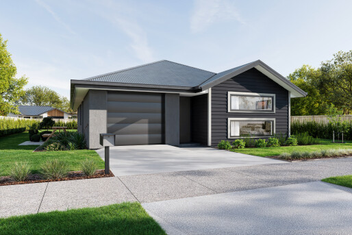 Lot 326 Arbor Green   Render Option 5 Rockcote Midgrey & Linea Allblack