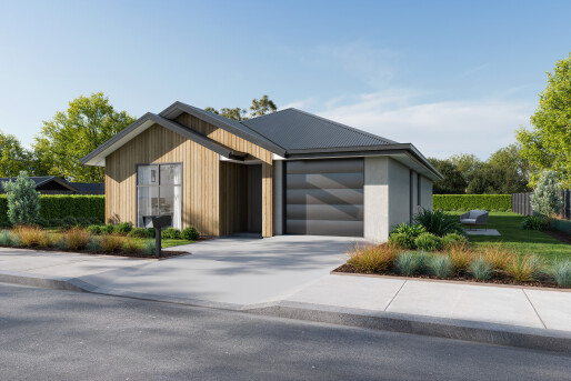 Lot 505 Earlsbrook   Render Option 3 Rockcote Black White & Cedar Final